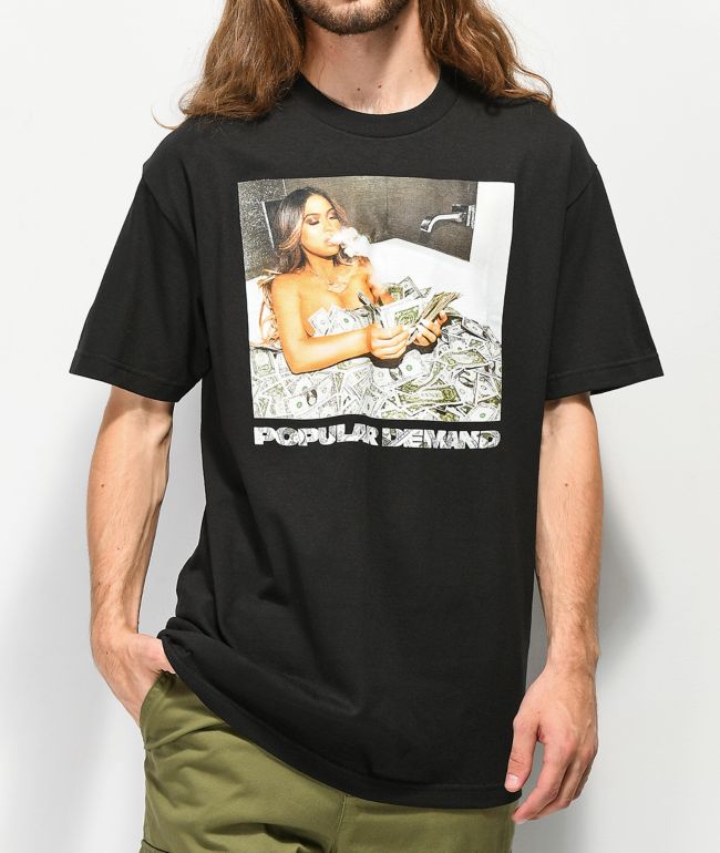 Popular Demand Money Bath Black T-Shirt