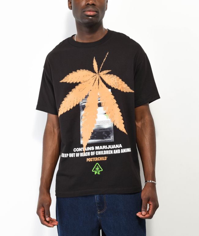 PosterChild Leaf Black TShirt