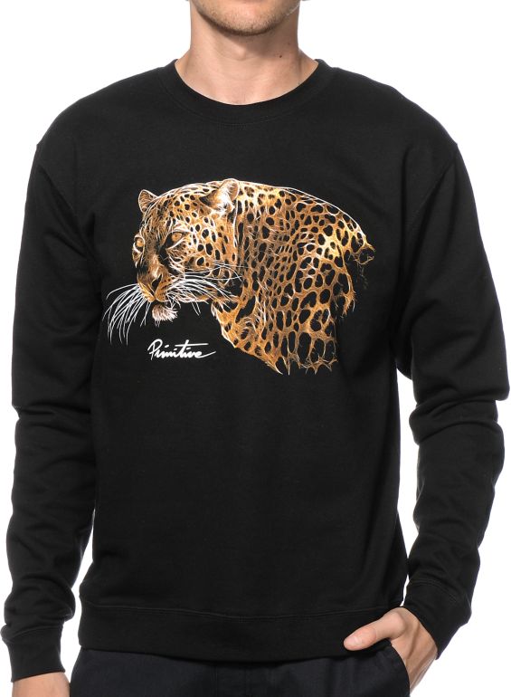 Download Primitive Big Cat Crew Neck Sweatshirt | Zumiez