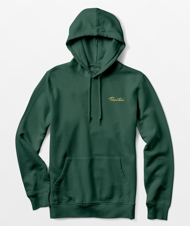 Primitive Black Pack Revival Dark Green Hoodie