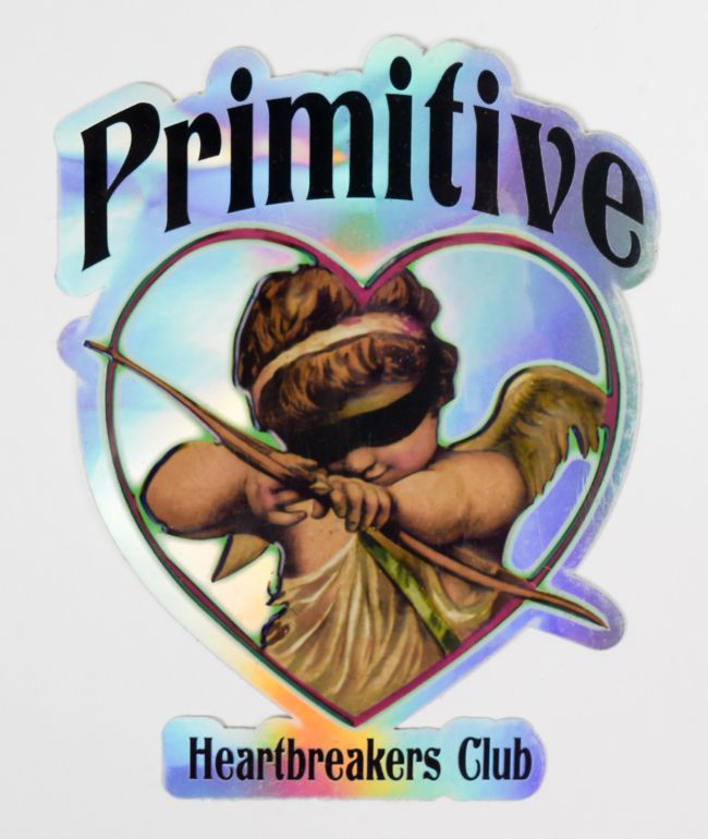 Primitive Blind Love Iridescent Sticker