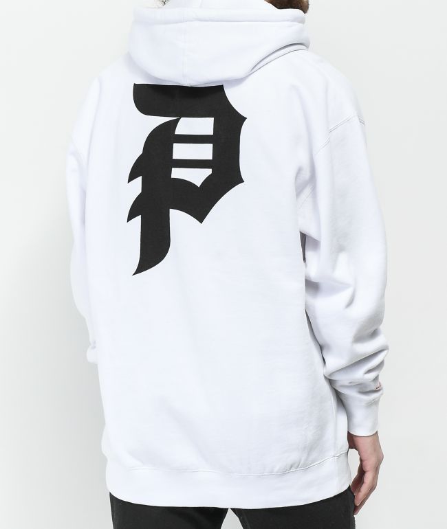 White primitive hoodie clearance