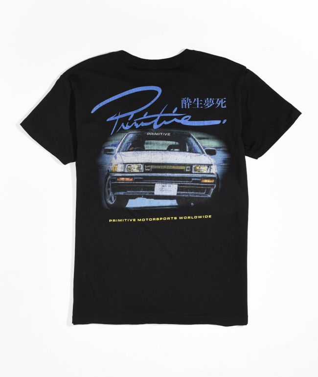 Primitive Kids Track 2 camiseta negra. 