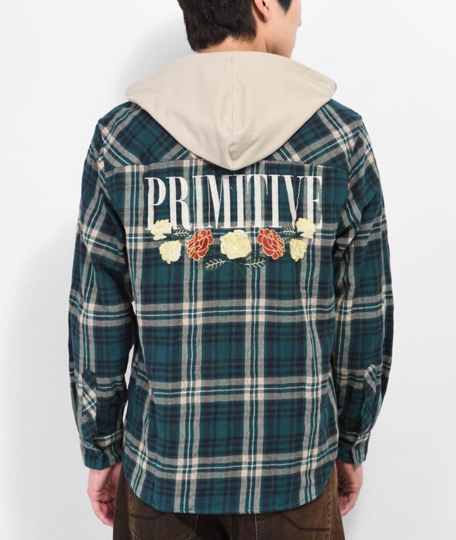 Primitive Tiger Two-Fer Hooded Camo Baseball Jersey