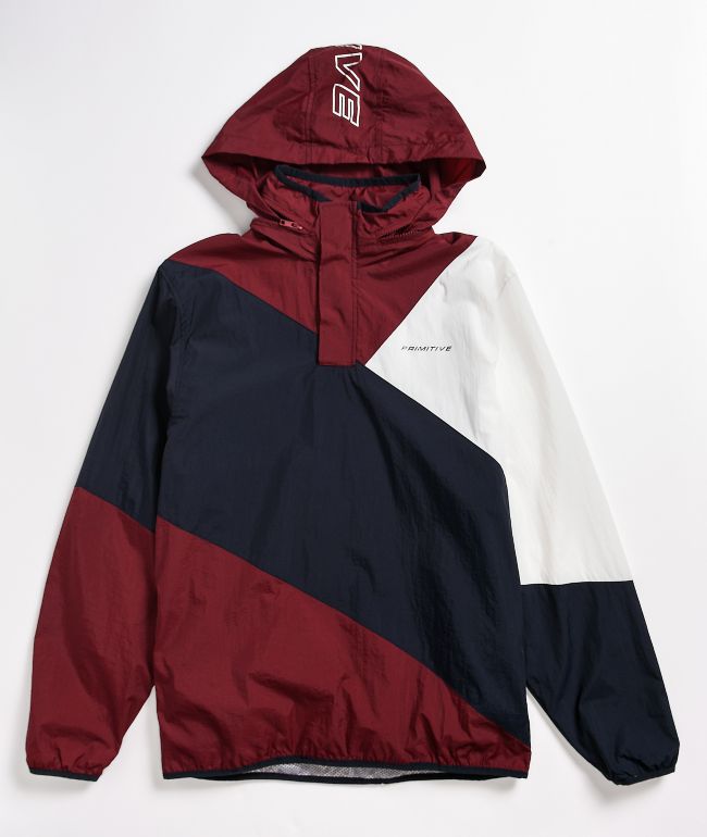 Pullover windbreaker no hood clearance