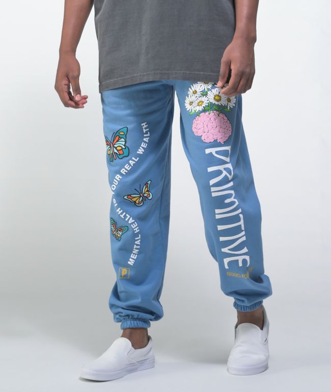 Primitive Mental Wealth Blue Sweatpants
