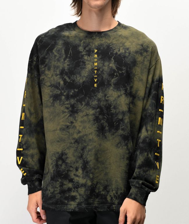 tie dye camiseta negra
