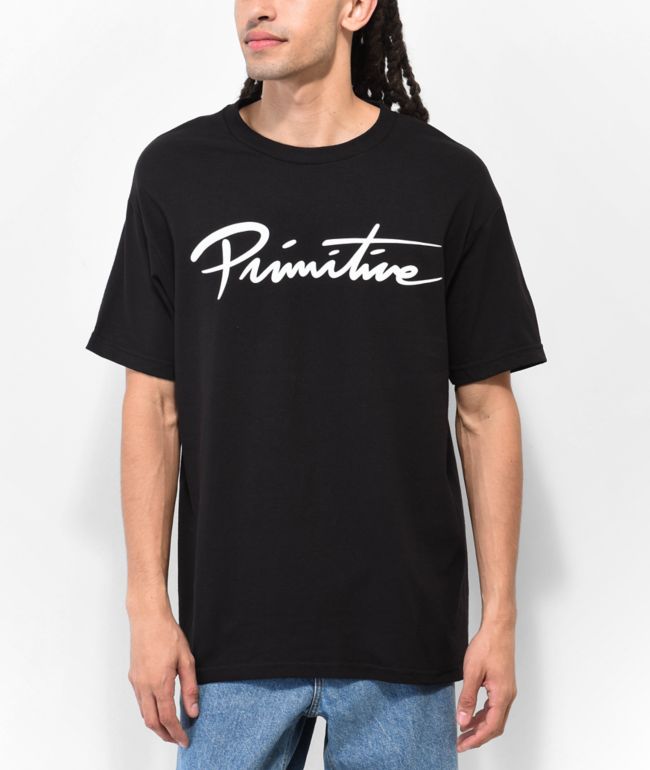 Primitive Nuevo Script Black T-Shirt