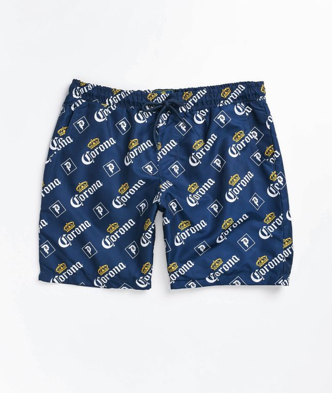 Primitive x Corona Cerveza Blue Board Shorts