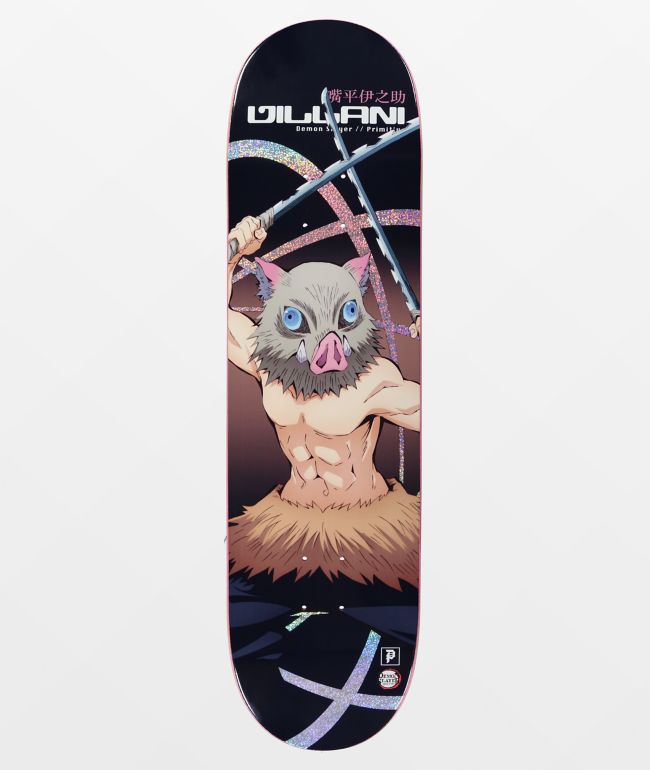 Primitive x Demon Slayer Villani Inosuke 8.5" Skateboard Deck