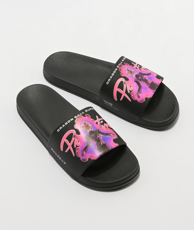 Primitive x Dragon Ball Super Goku Black Rose Slide Sandals