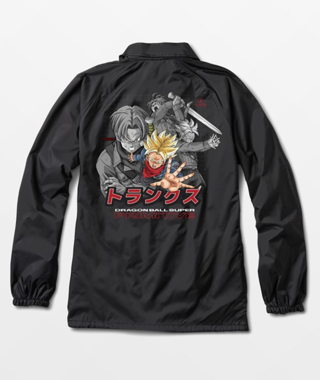 Primitive x Dragon Ball Super Trunks Phases Black Coaches Jacket