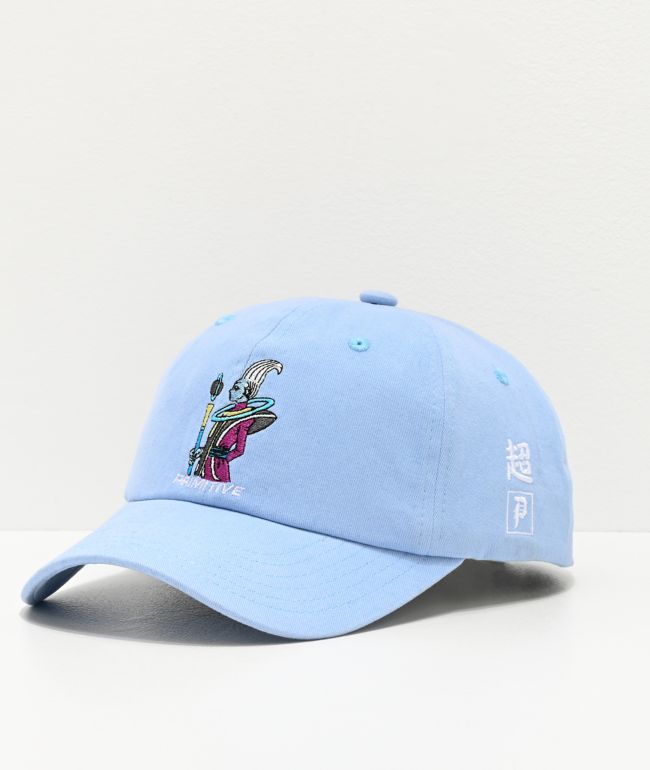 Primitive X Dragon Ball Super Whis Light Blue Strapback Hat Zumiez