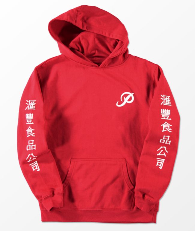 primitive red hoodie