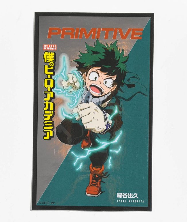 Primitive x My Hero Academia Izuku Midoriya Foil Sticker