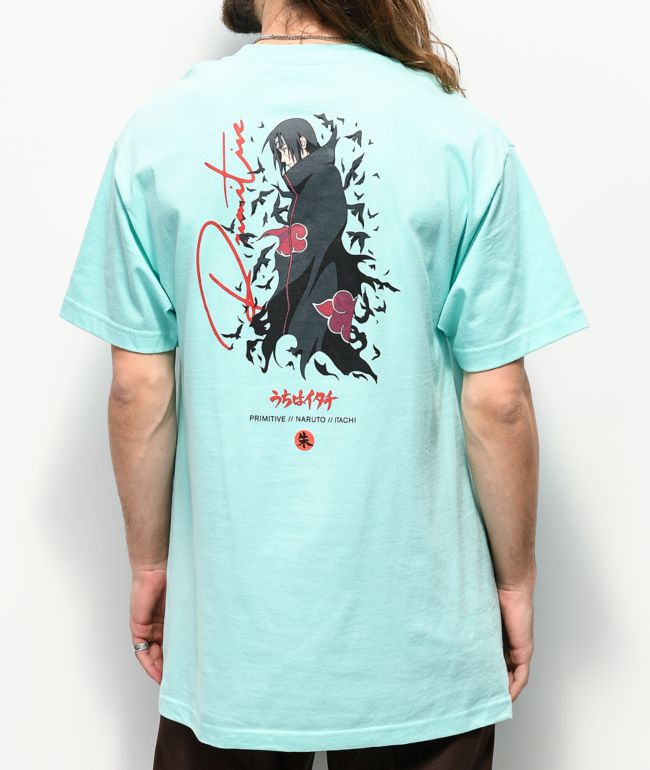 Primitive x Naruto Crows Mint Blue T-Shirt