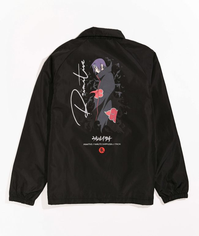 Primitive x Naruto Shippuden Boys Crows Black Coaches Jacket Zumiez