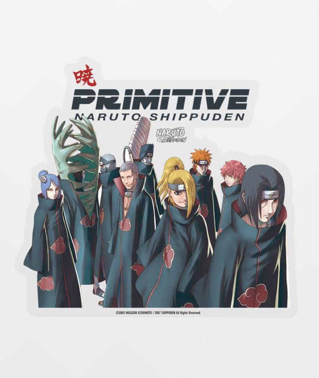 Primitive x Naruto Shippuden Criminal Clan pegatina