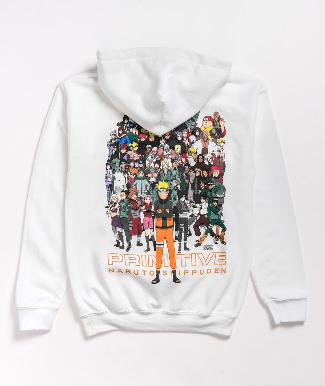 Primitive x Naruto Shippuden II Kids White Hoodie
