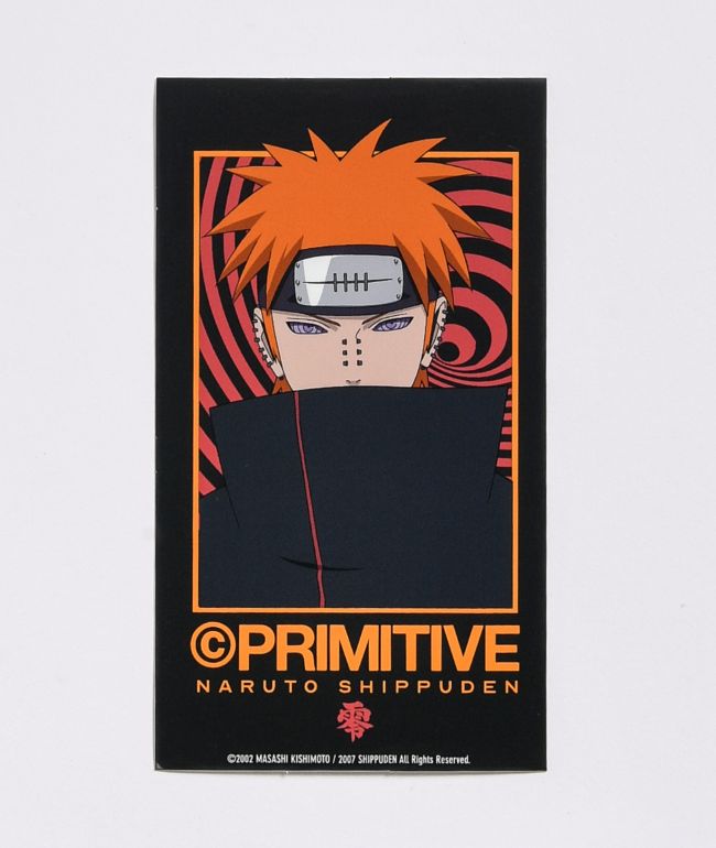 Primitive X Naruto Shippuden Ii Know Pain Sticker Zumiez Dragon ball z primitive grip tape: primitive x naruto shippuden ii know pain sticker