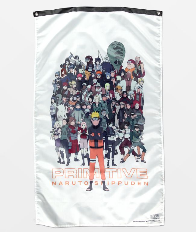 Primitive x Naruto Shippuden II pancarta blanca