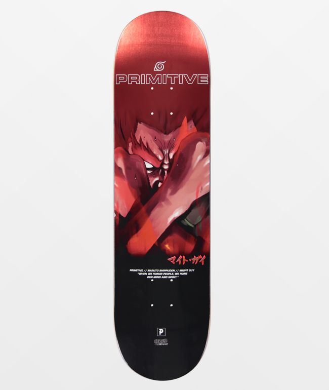 Primitive x Naruto Shippuden Might Guy 8.25" Skateboard Deck