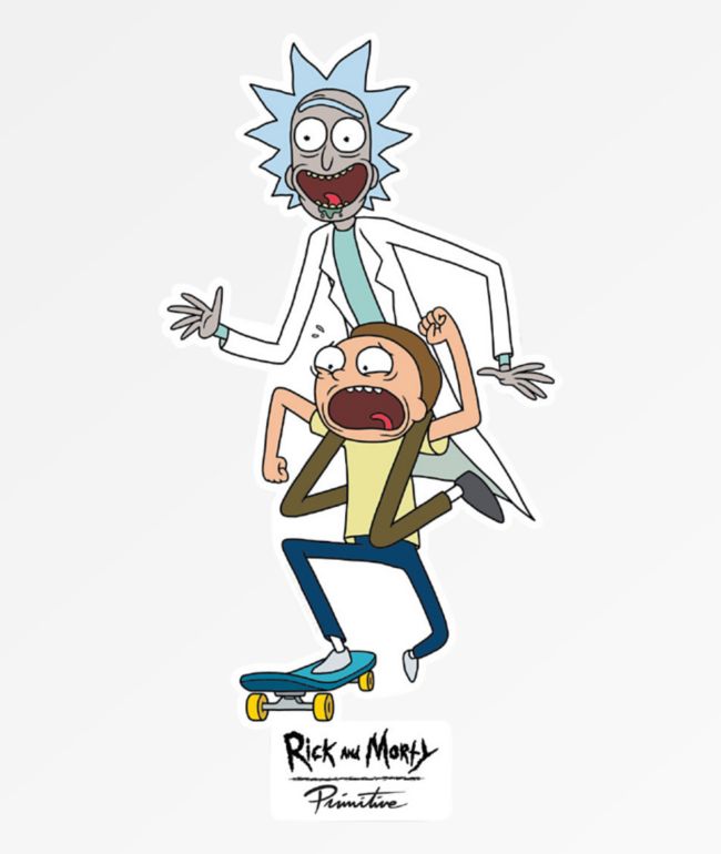 Primitive X Rick And Morty Skate Sticker Zumiez