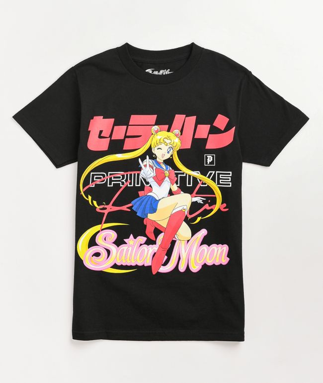 Primitive x Sailor Moon Serena Black T-Shirt