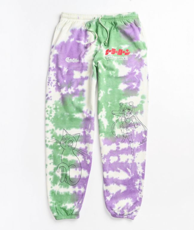 sailor moon tie dye sweatpants