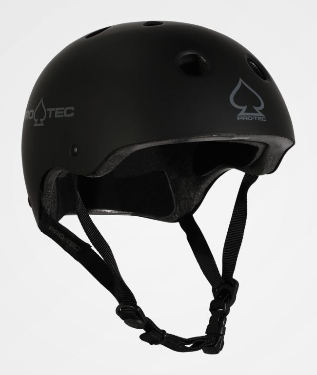 Pro-Tec CPSC Classic Matte Black Skateboard Helmet