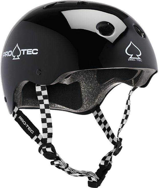 Pro-Tec Classic Black & Checkered Skate Helmet
