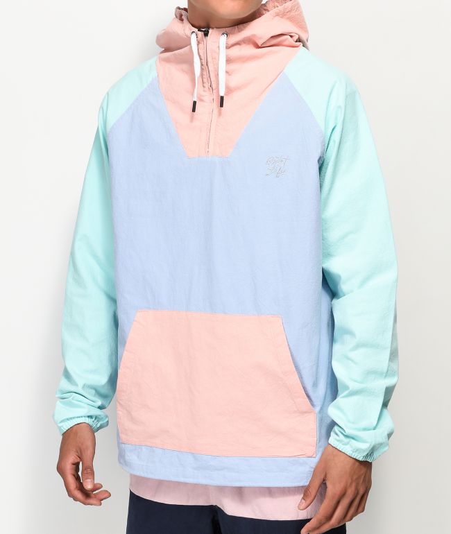 light blue anorak jacket
