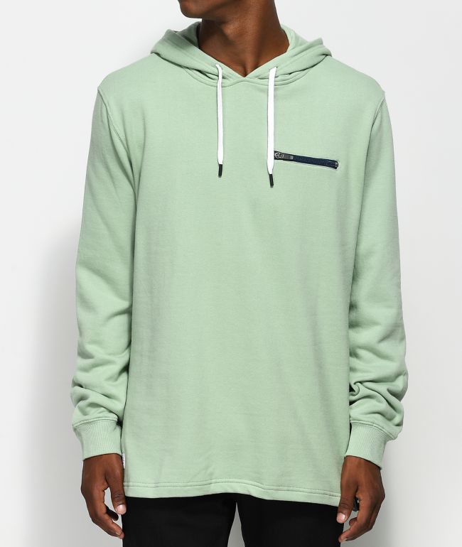 mint colour hoodie