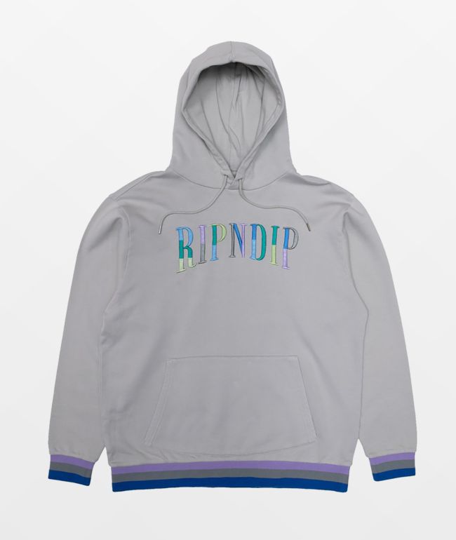 grey color hoodie