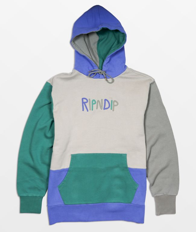 Colorblock logo hoodie Outlet