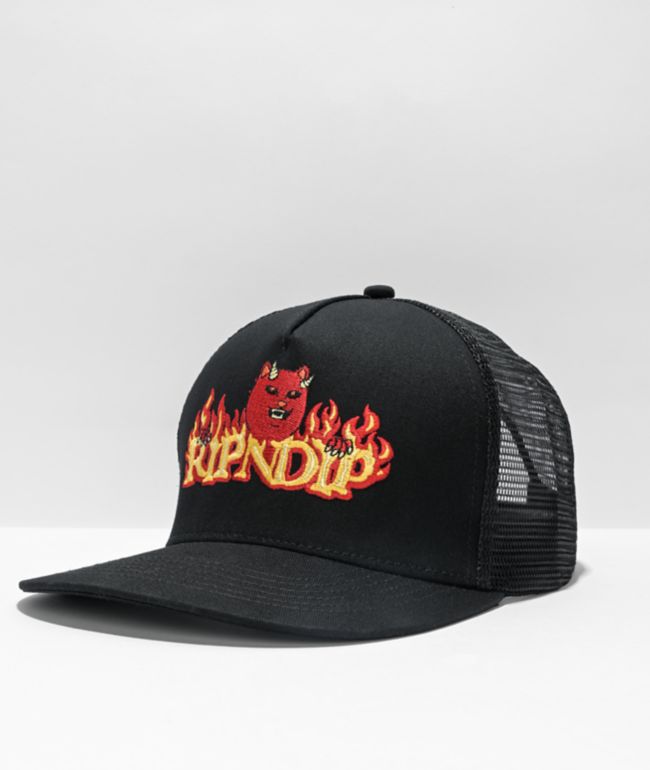 RIPNDIP Devils Work Black Trucker Hat