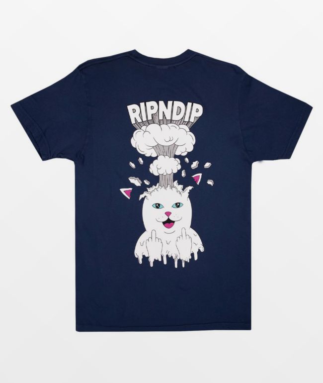 RIPNDIP Mind Blown Navy T-Shirt