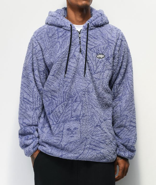 fluffy half zip fleece