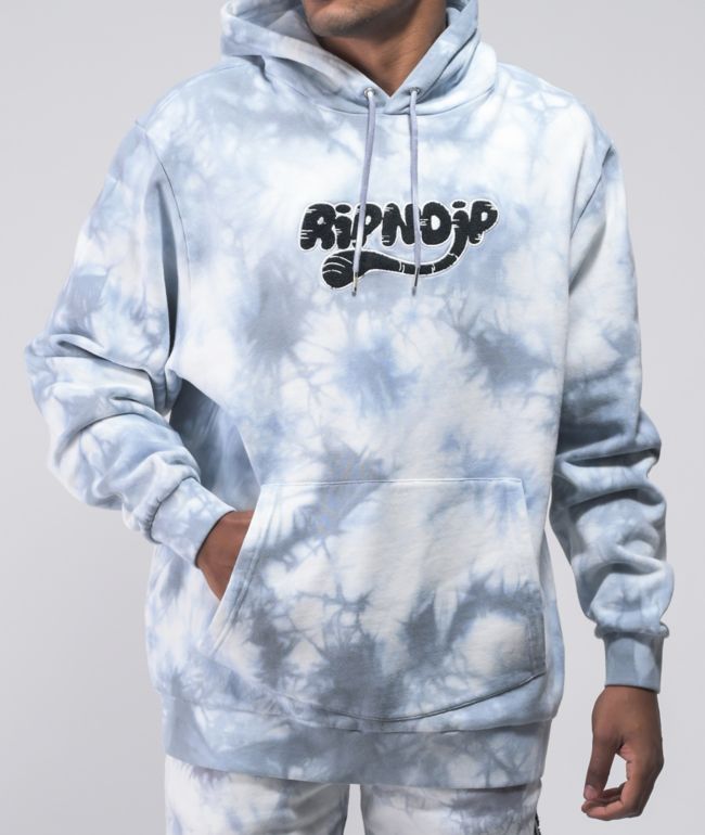 RIPNDIP RIPNTAIL Grey Tie Dye Hoodie