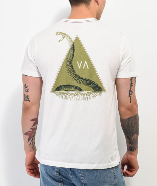RVCA Shape Of Snakes Cream T-Shirt