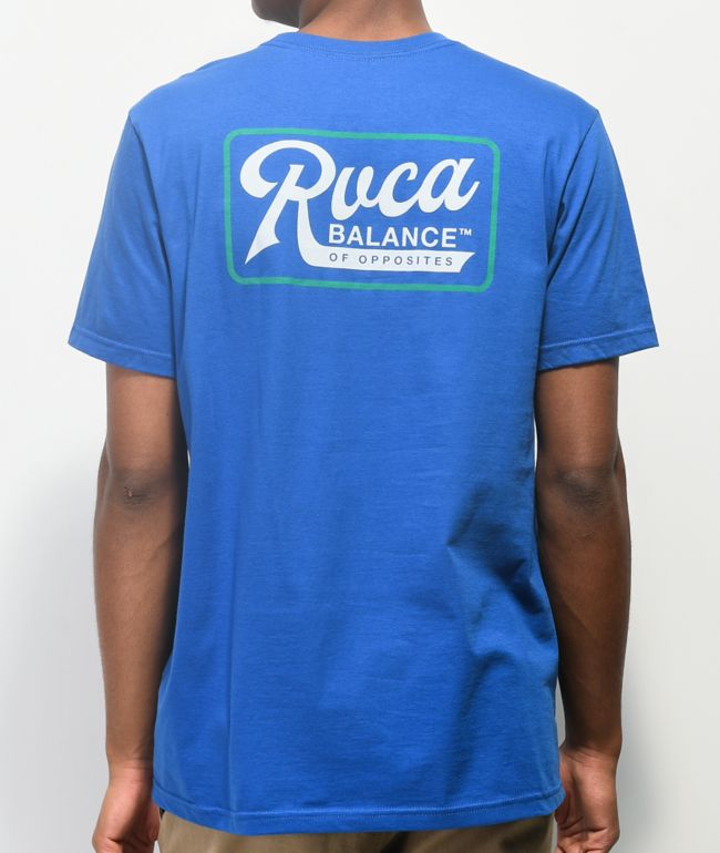 RYCA Mustang Bright Blue Pocket T-Shirt