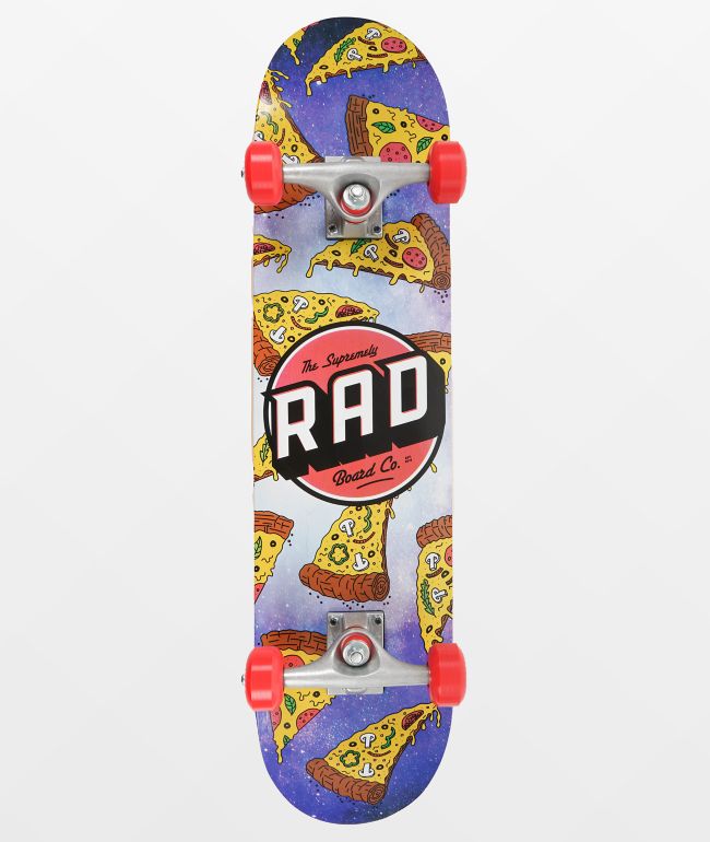 Rad Pizza Galaxy 7.5" Skateboard Complete