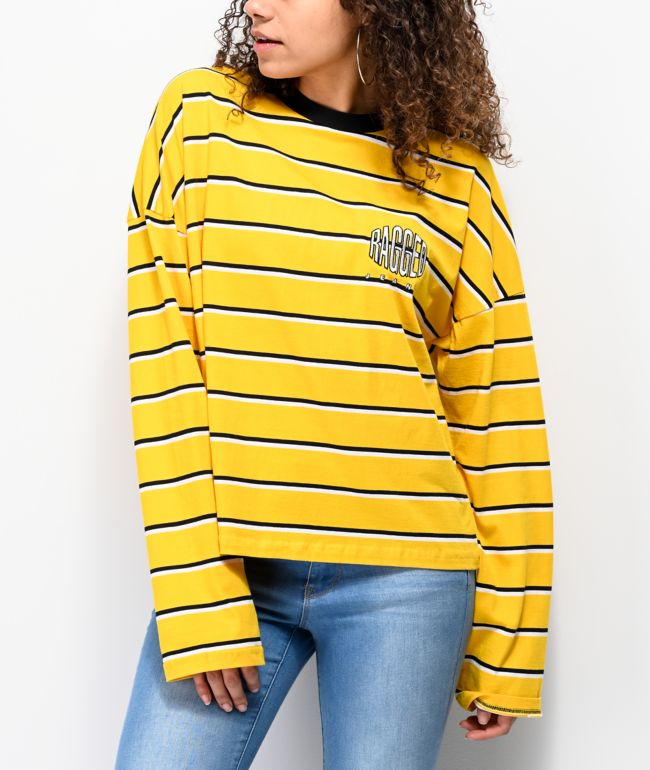 black jeans gold stripe