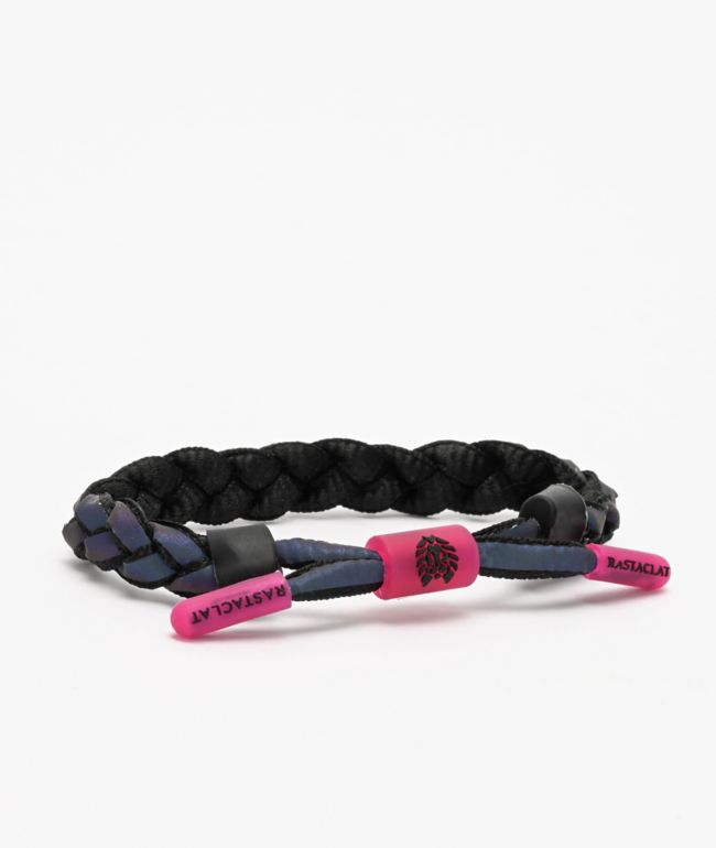 Rastaclat Grey Matter Grey & Red Bracelet Zumiez