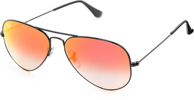 red aviators ray ban