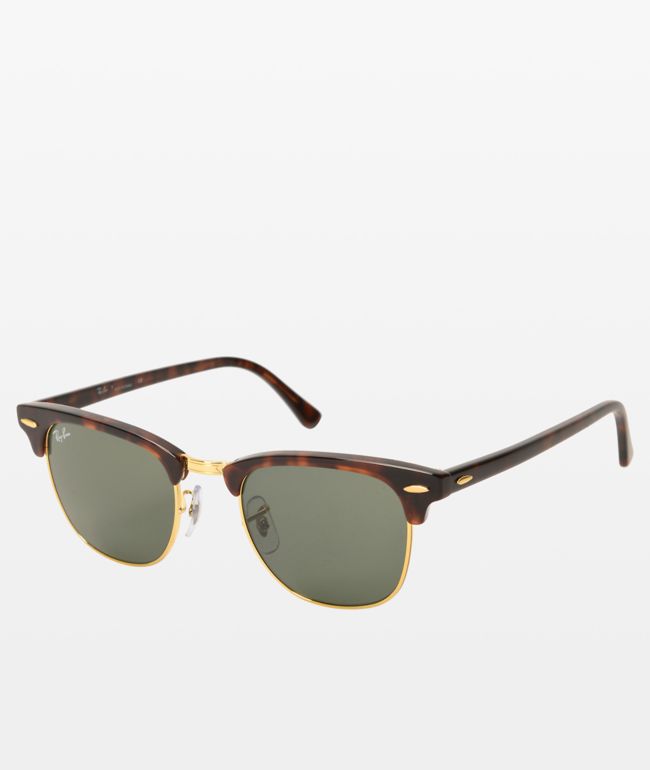 ray ban clubmaster gold trim