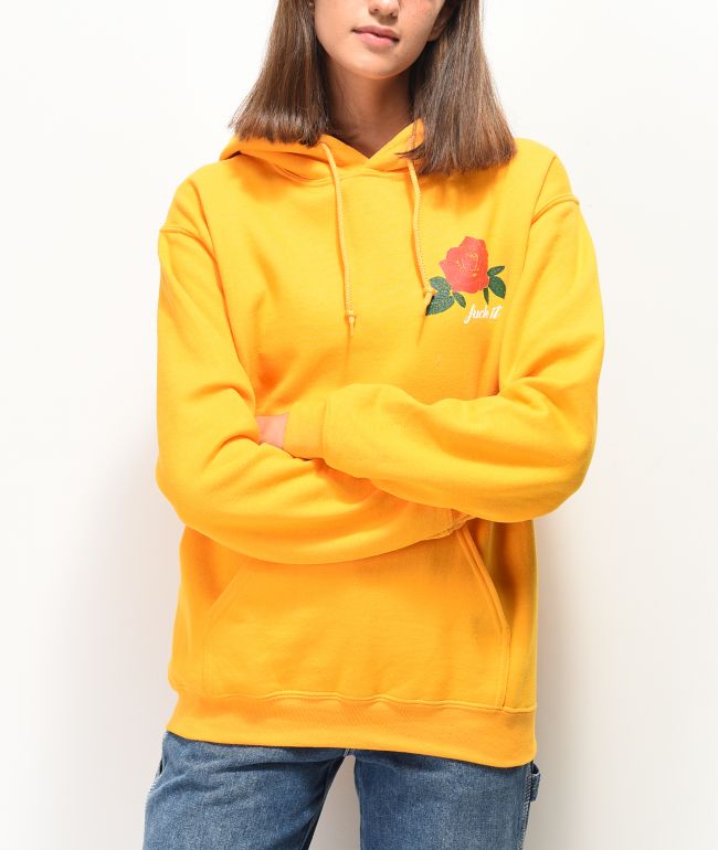 yellow rose sweatshirt