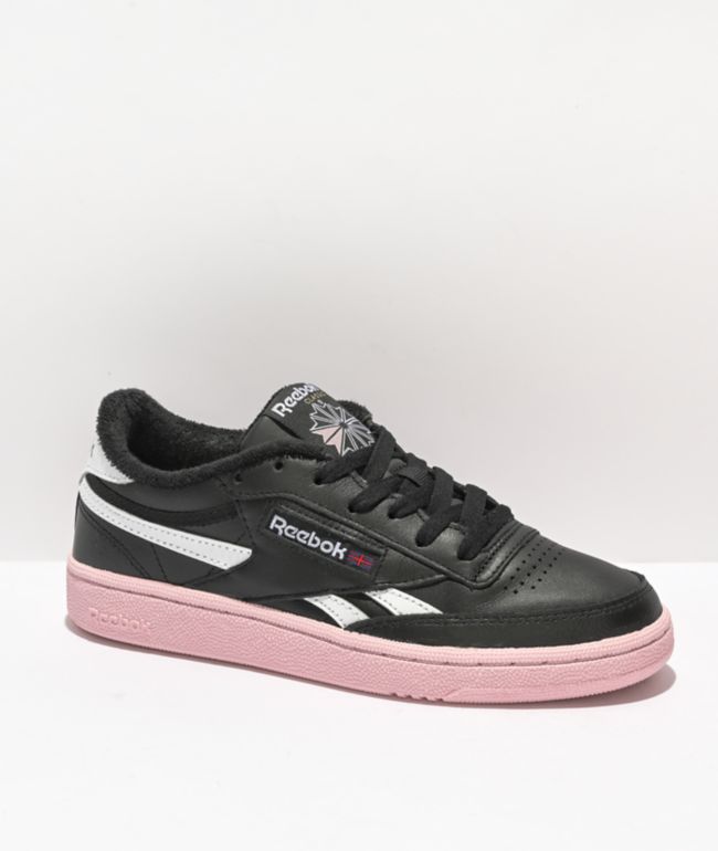 dybt Uddybe År Reebok Club C Revenge Black & Pink Shoes