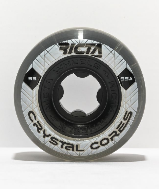 Ricta Crystal Cores 53mm 95a Black Skateboard Wheels