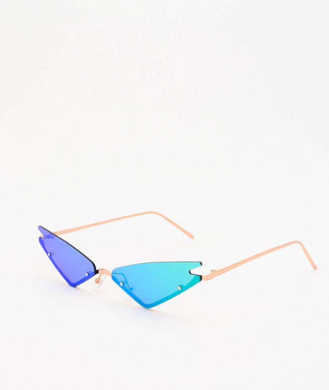 Rimless Micro Cat Eye Sunglasses